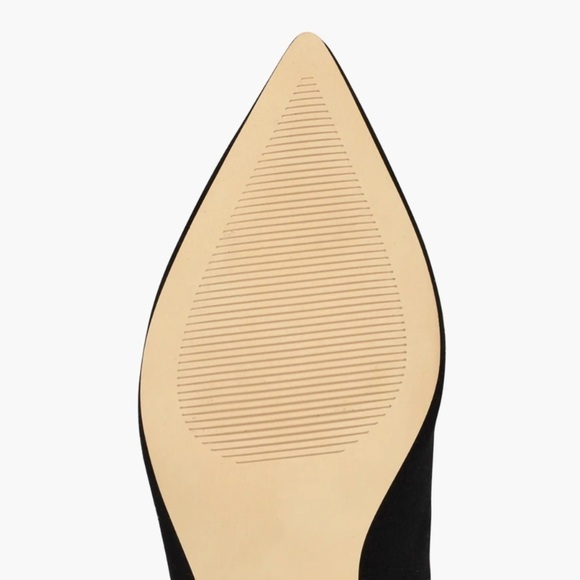 Nine West Gonda Slouch Black Heeled Boots with Pointed Toe - Picture 4 of 6